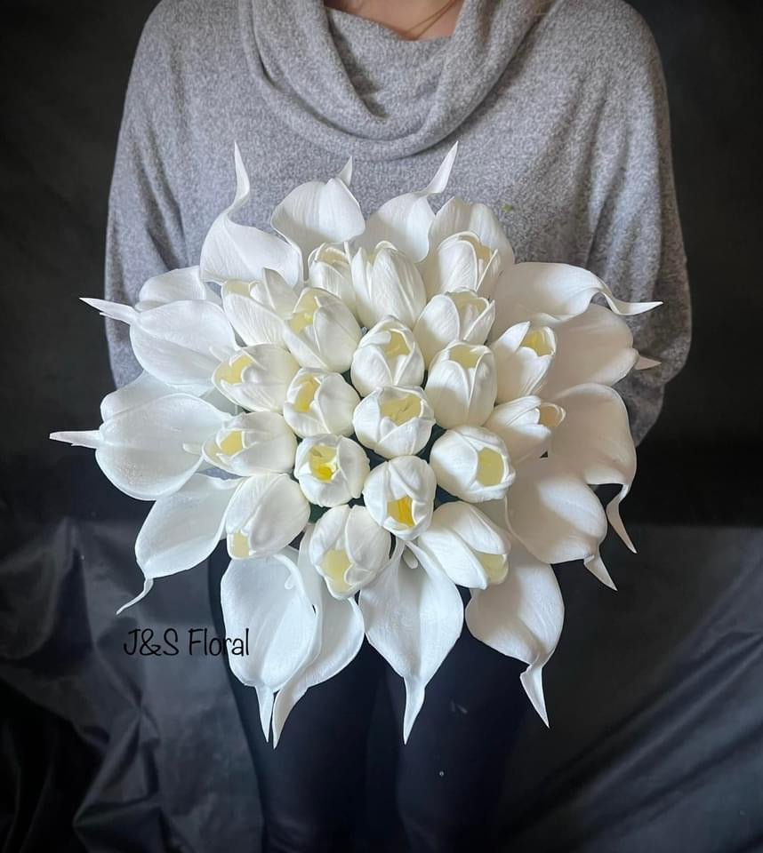 bouquet white lily Lily Tulip White Bundle – J & S Floral