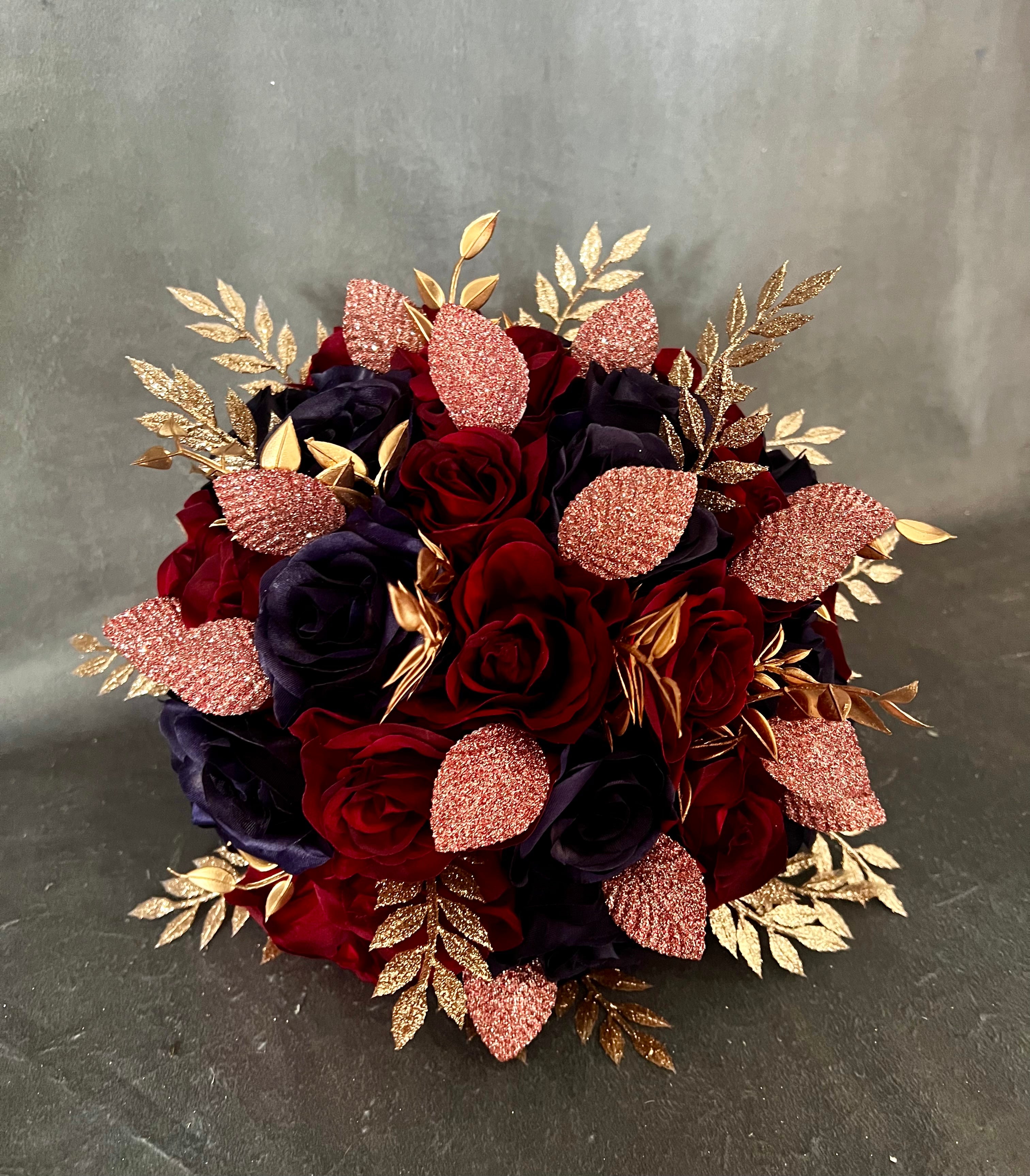Elissa Burgundy Navy Gold Rosegold Bundle – J & S Floral