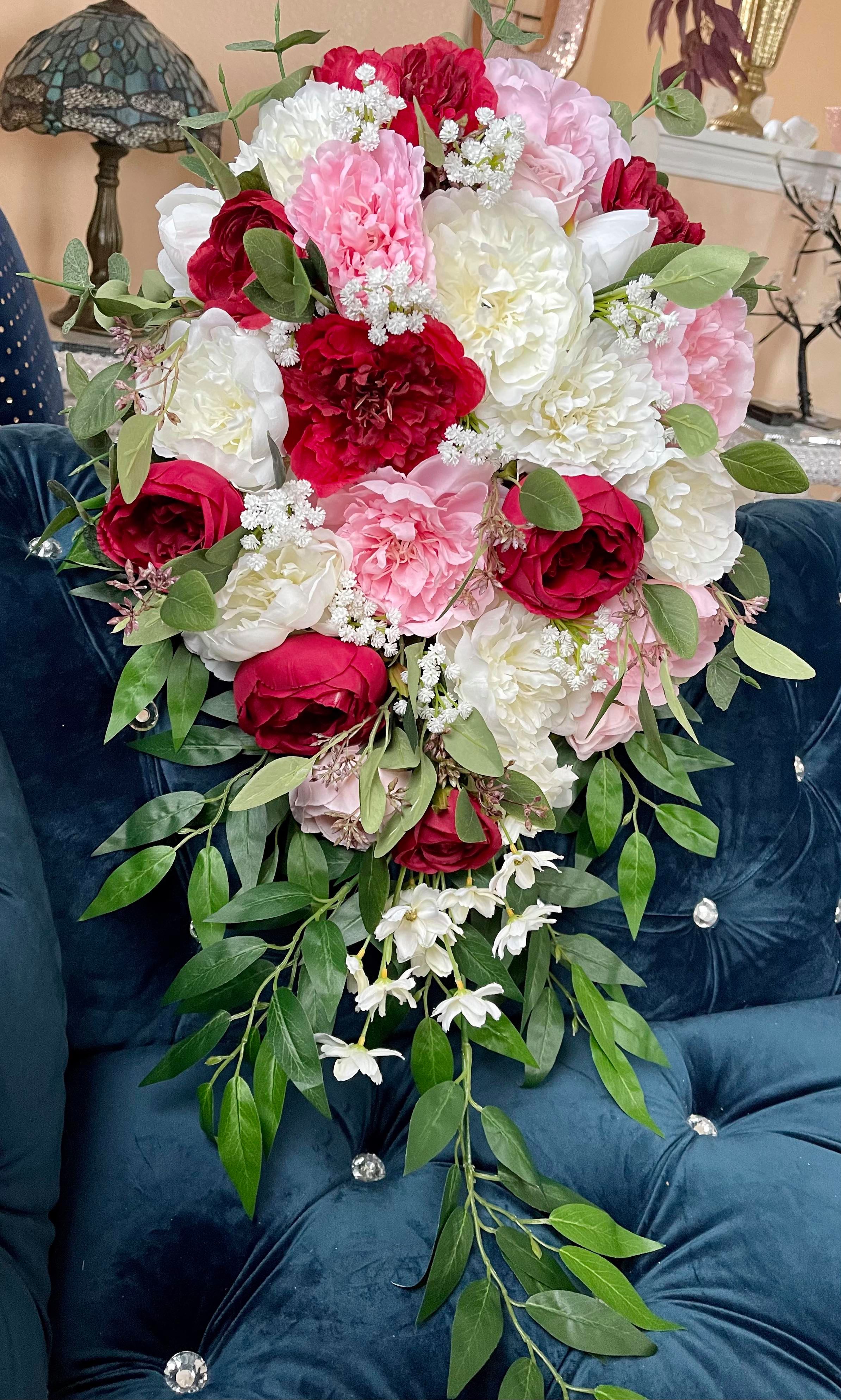 red and white lily bouquets Lily Red Pink White Bundle – J & S Floral