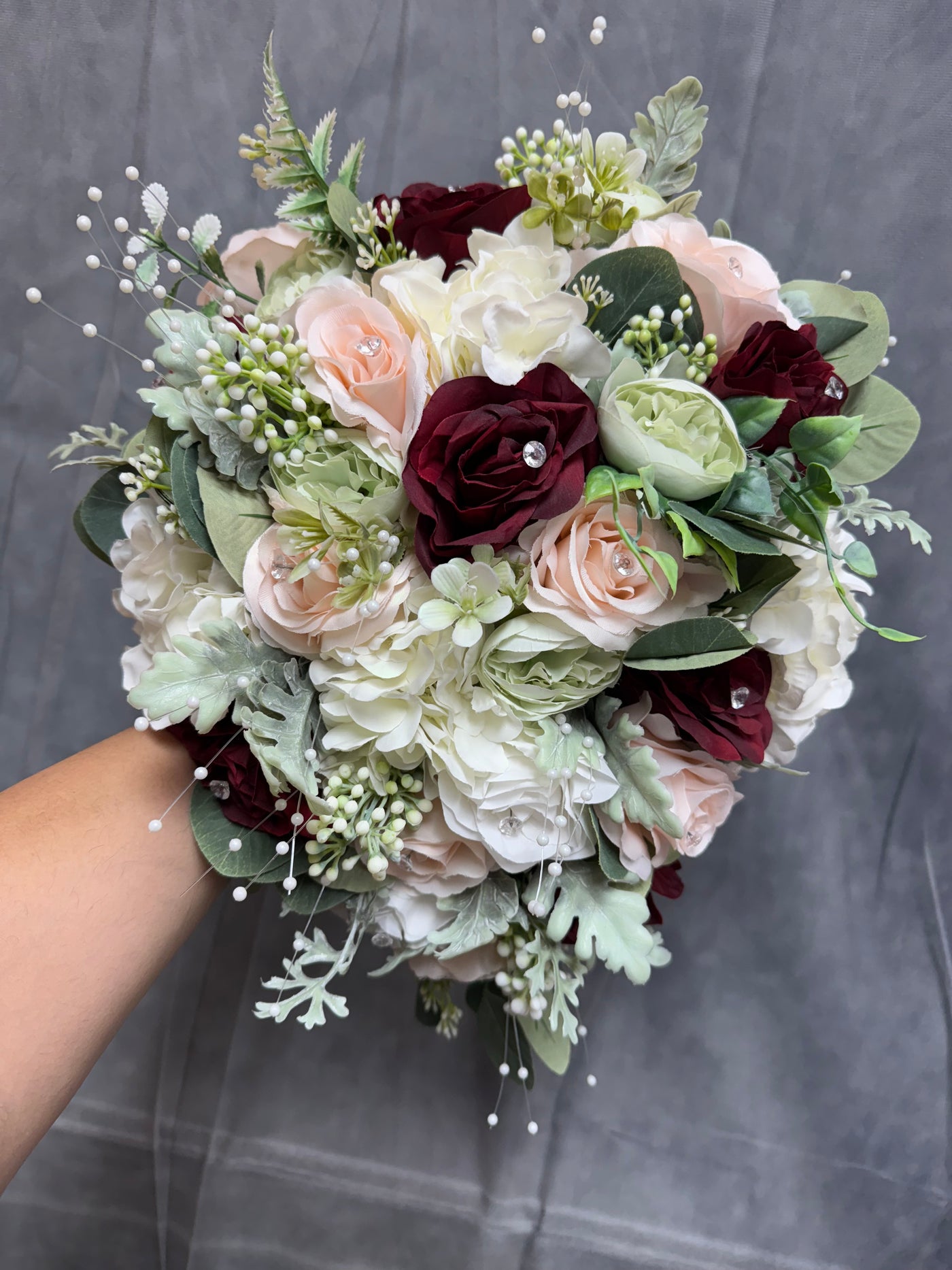 Mirelle burgundy blush white Sage wedding bundle