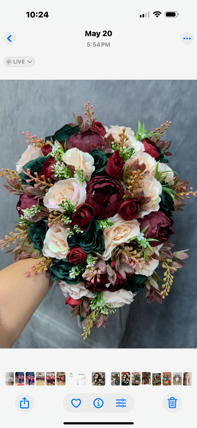 Chantal Burgundy Blush Green wedding bundle