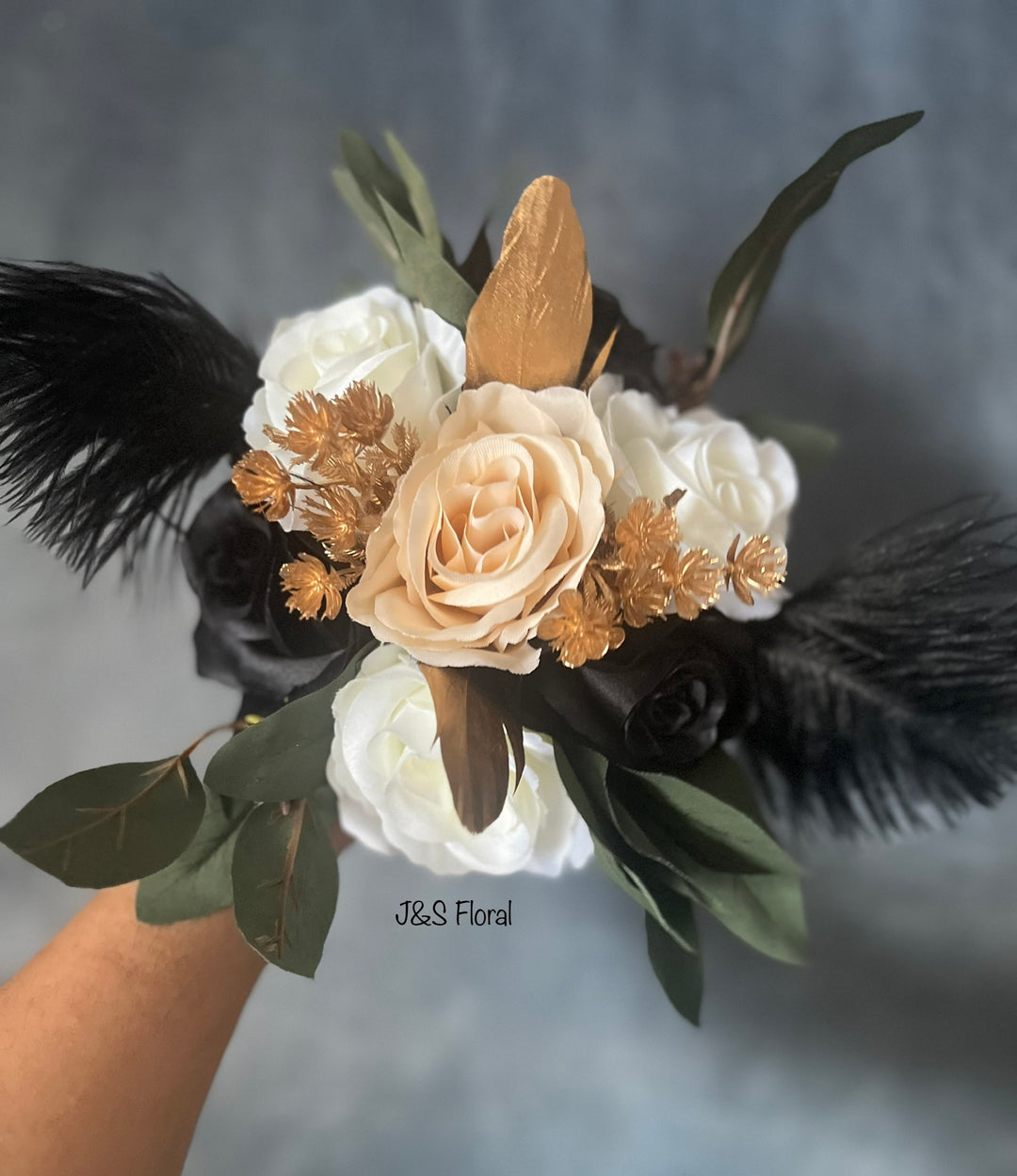 Juannashia Gold Ivory Black Green Bundle – J & S Floral
