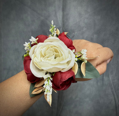 Linda Burgundy Blush Cream Gold Bundle
