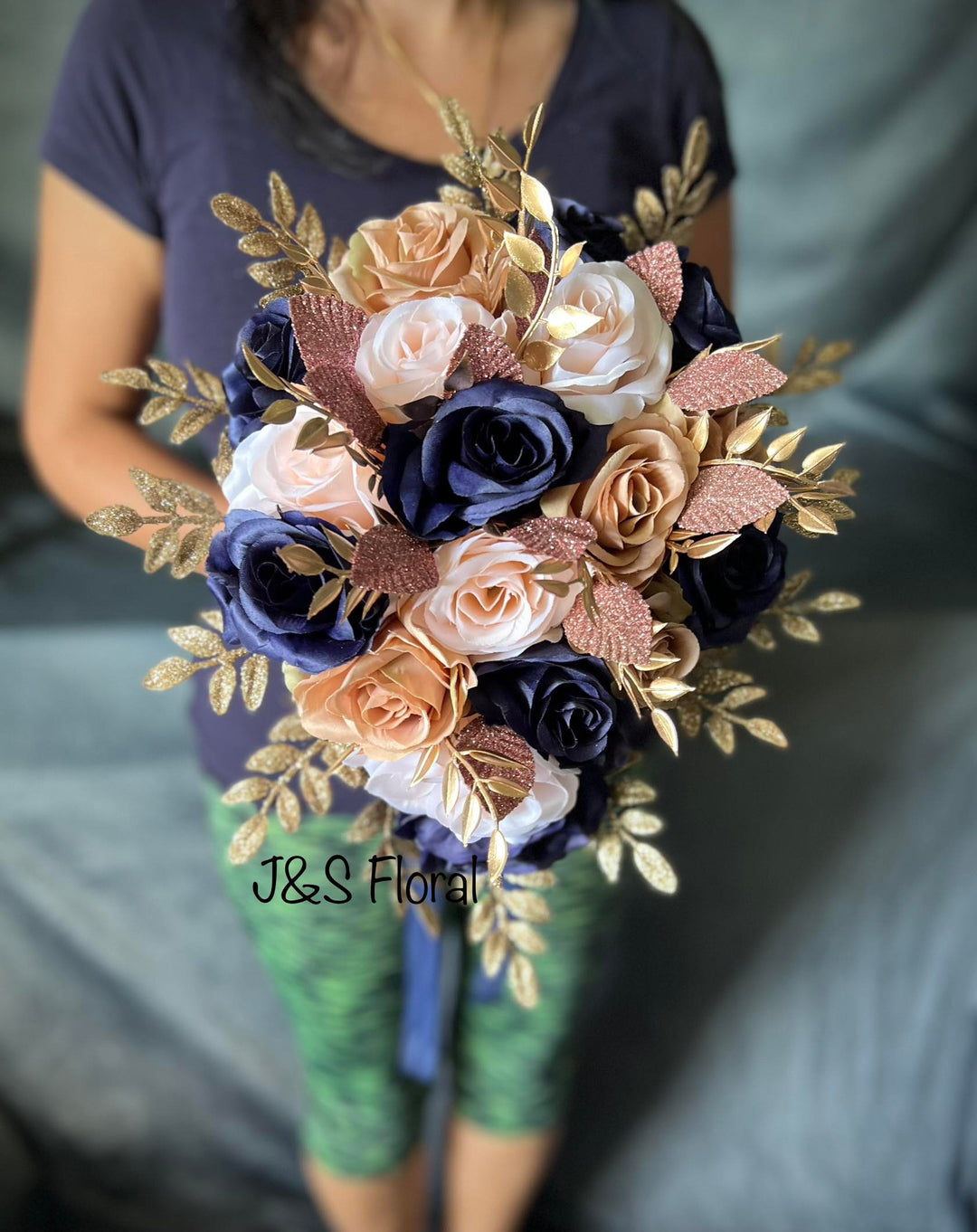 Julissa Navy Blush Rosegold Bundle – J & S Floral