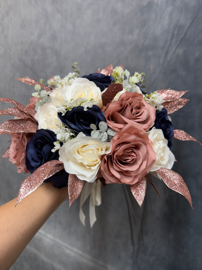Helen Navy Ivory Dusty Rose rosegold wedding bundle