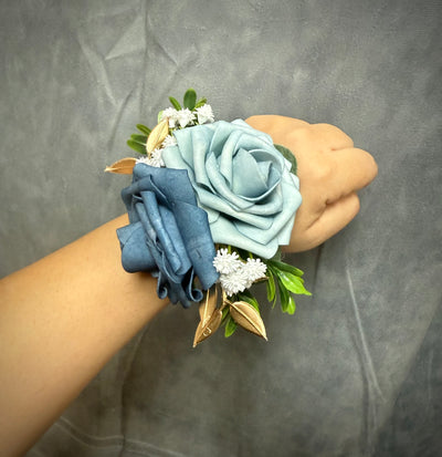 Lily Dusty Blue Ivory Gold Bundle