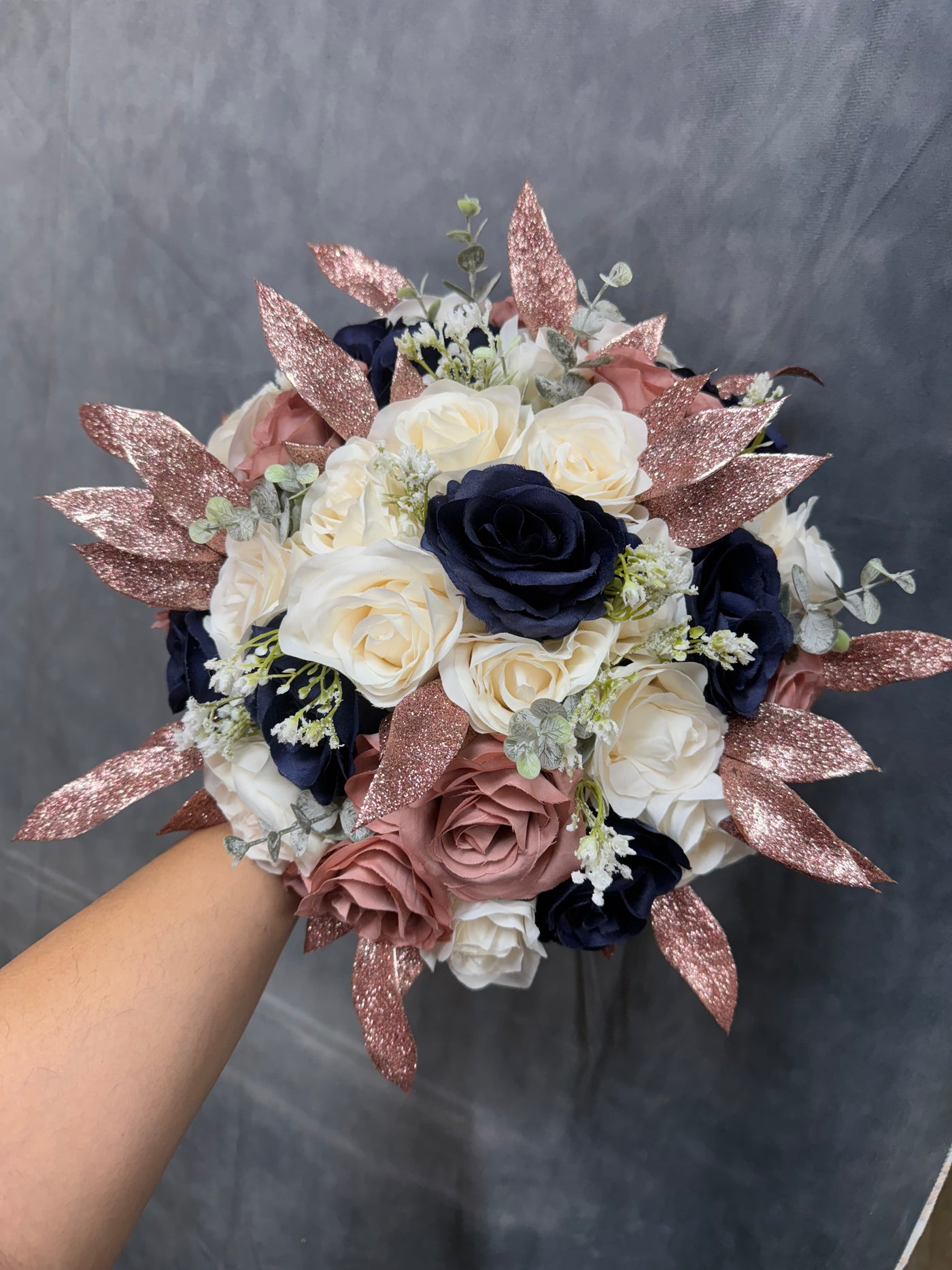 Helen Navy Ivory Dusty Rose rosegold wedding bundle