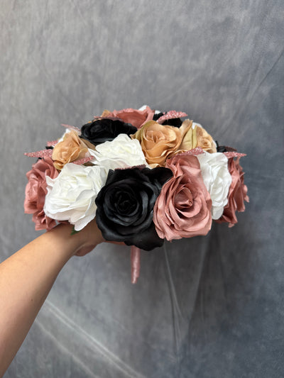 Mirola dusty rose , white , black and rose gold wedding bundle