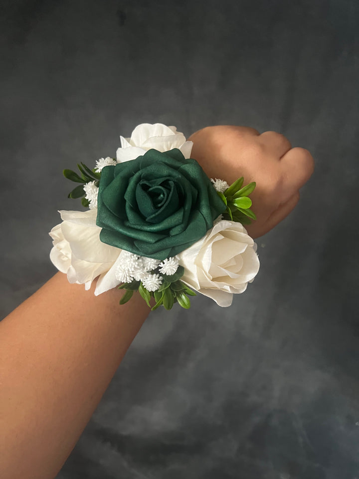 corsage for emerald green dress Jasmine Gold Ivory Bundle – J & S Floral This stunning dress features Women's US Size:7.5 back: low open Puff-Sleeve Blush Pink Long
