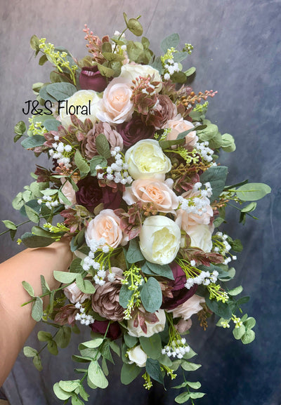 Jennifer Dusty Rose Blush Plum White Bundle