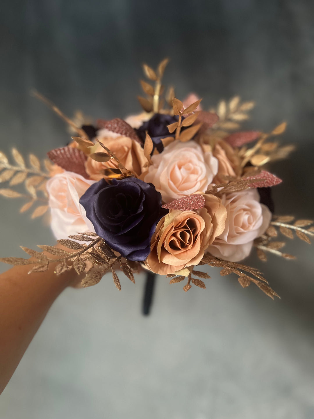 Julissa Navy Blush Rosegold Bundle J & S Floral Julissa Navy Blush Rosegold Bundle J & S Floral