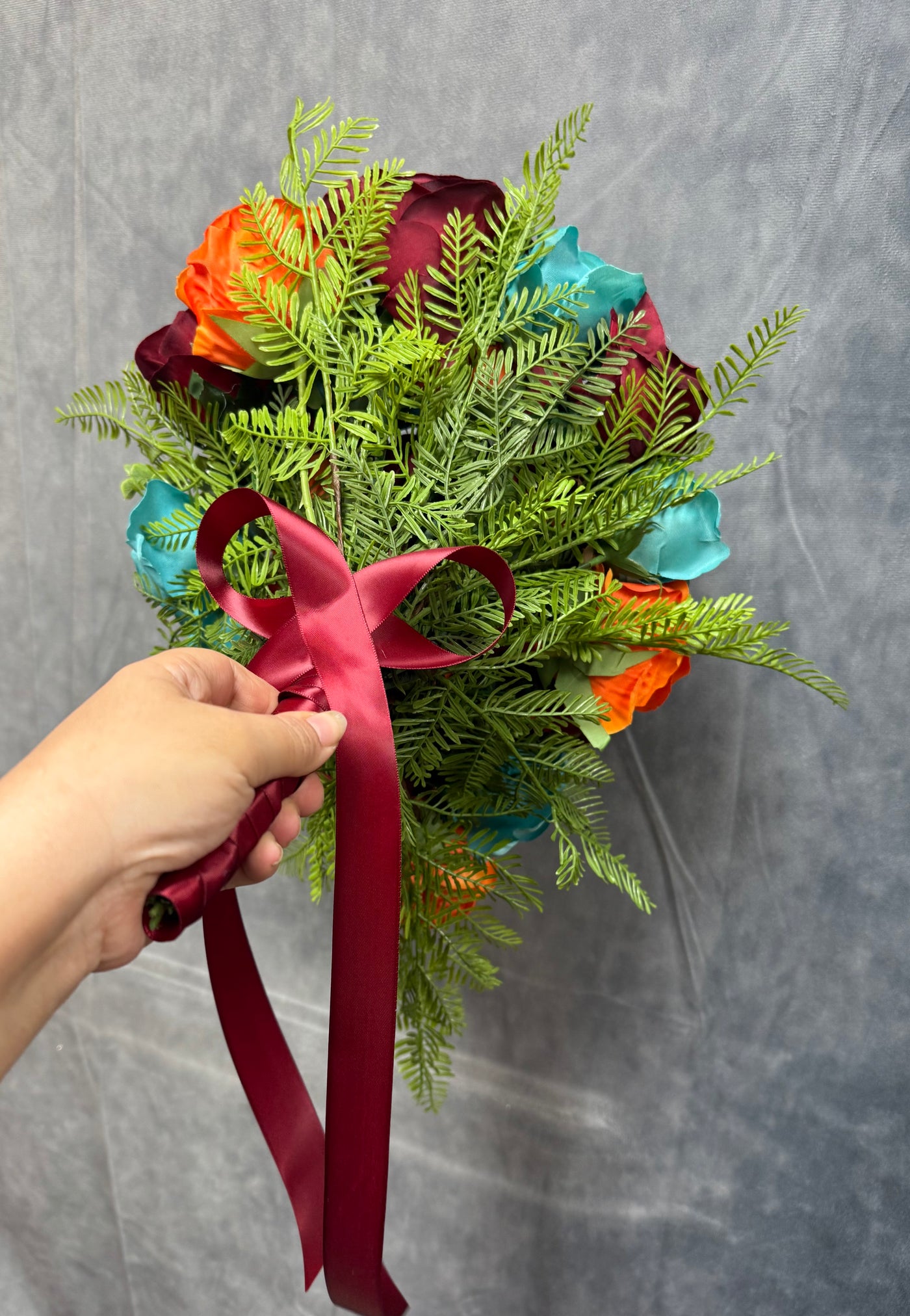 Joyce Burgundy Turquoise orange wedding bundle