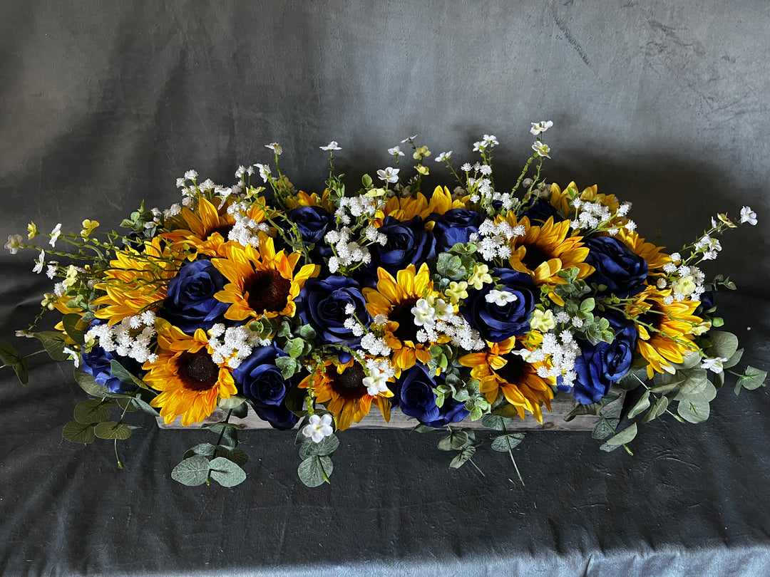 Grace Sunflower Royal Blue Bundle  J & S Floral