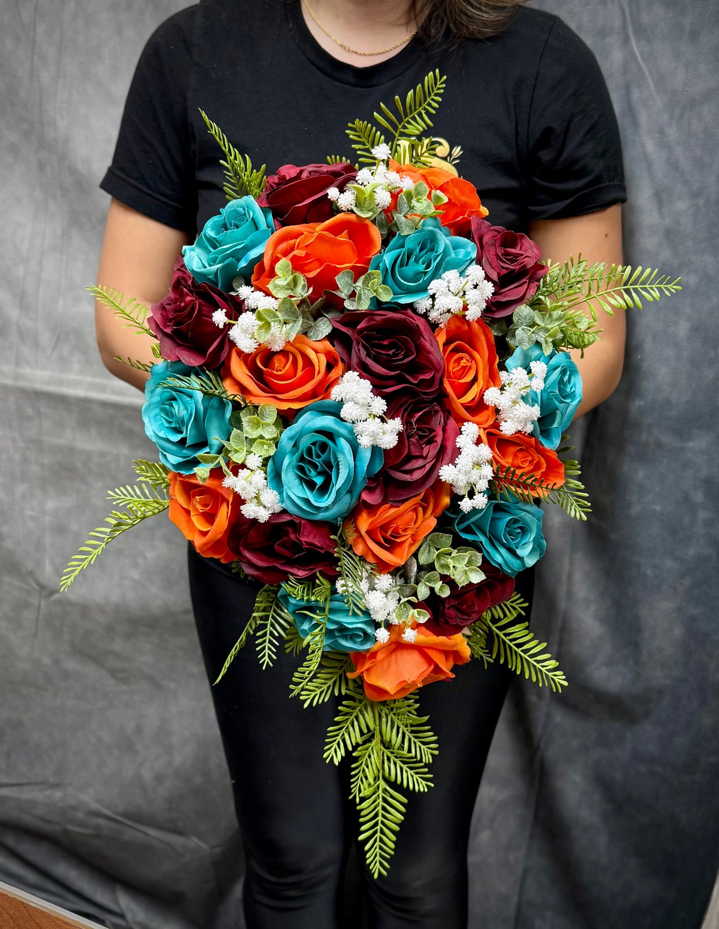 Joyce Burgundy Turquoise orange wedding bundle
