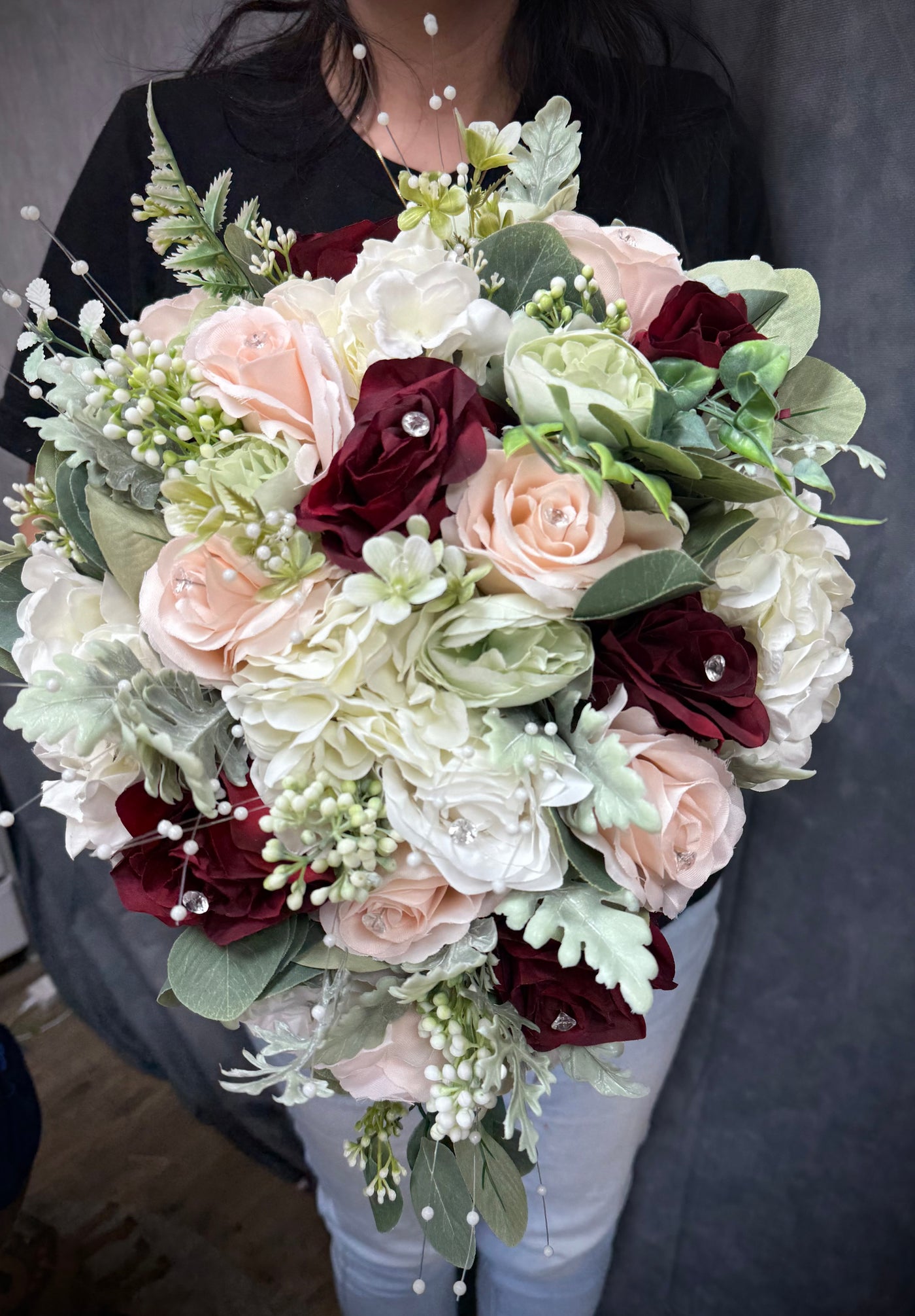 Mirelle burgundy blush white Sage wedding bundle