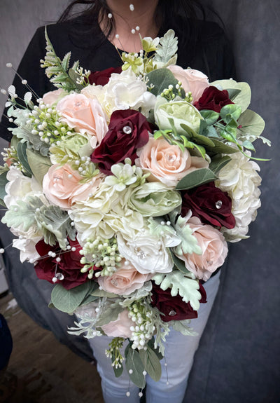 Mirelle burgundy blush white Sage wedding bundle