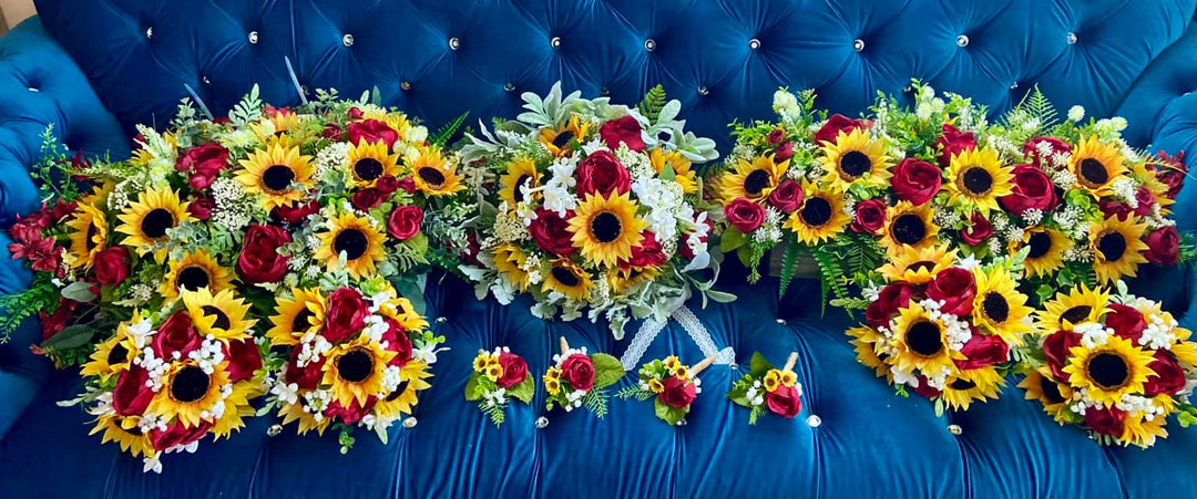 Amanda Boho Sunflower Burgundy Bundle – J & S Floral