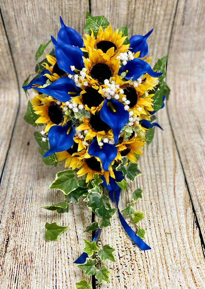 Katy Sunflower Royal Blue Bundle