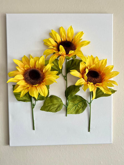 3D Standing Flowers Canvas