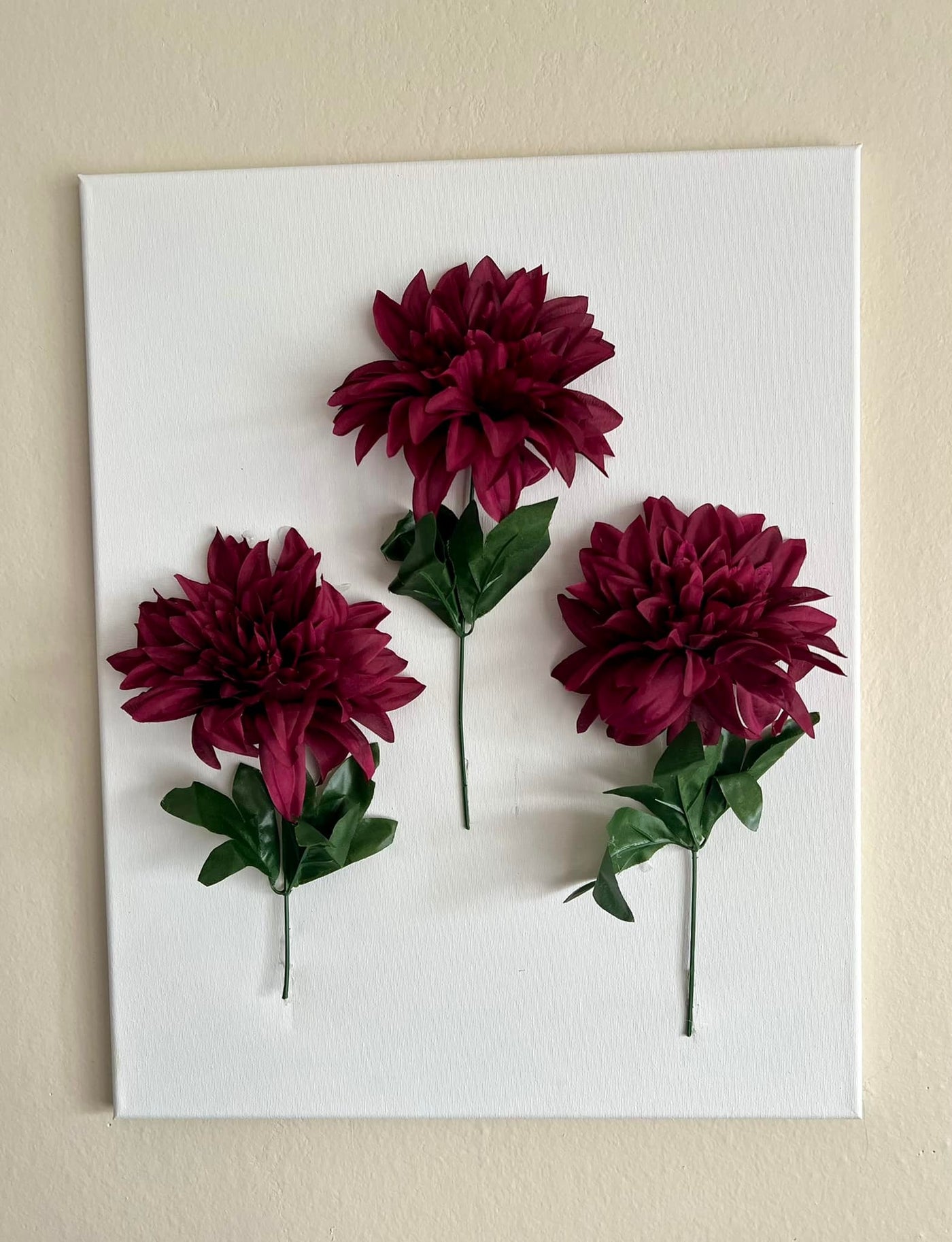 3D Standing Flowers Canvas