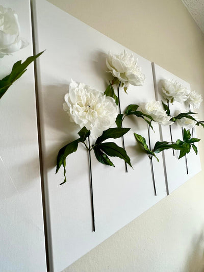3D Standing Flowers Canvas