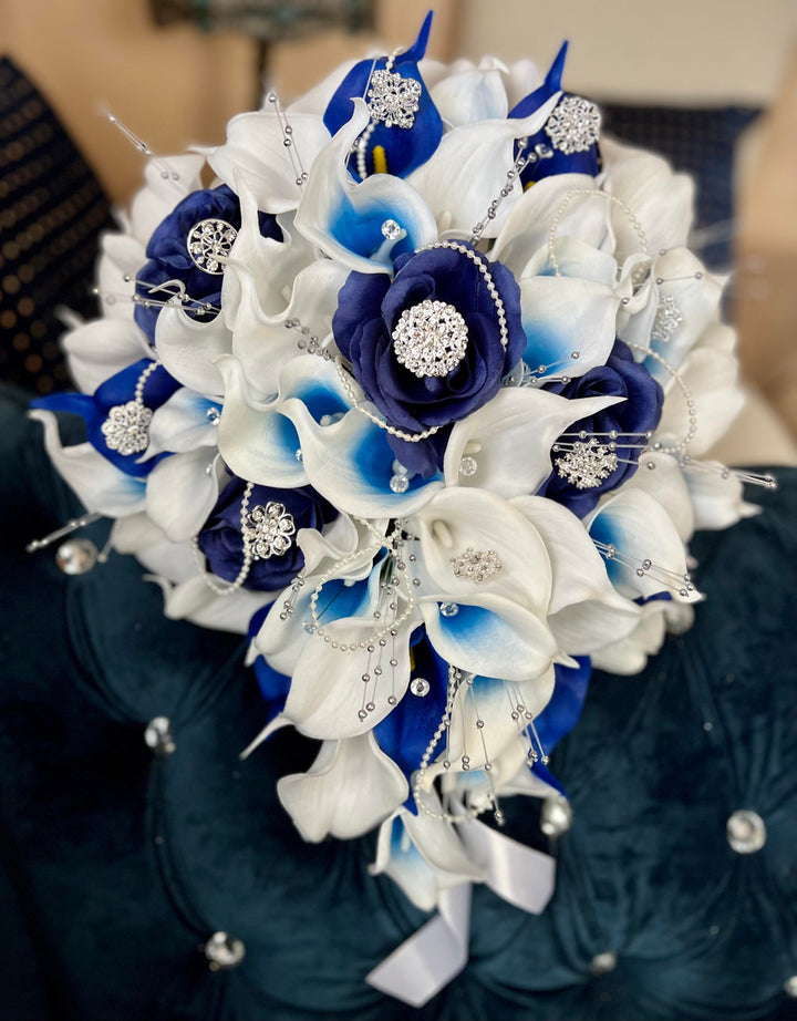 Joselin Royal Blue White Silver Bundle – J & S Floral