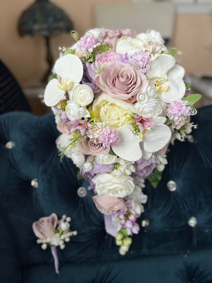 lavender and white flower bouquet Martha White Lavender Lilac Dusty Pink Mauve Bundle – J & S Floral