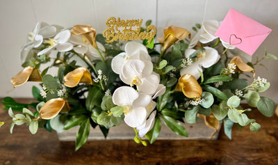 Orchids Lilies Centerpiece Arrangement