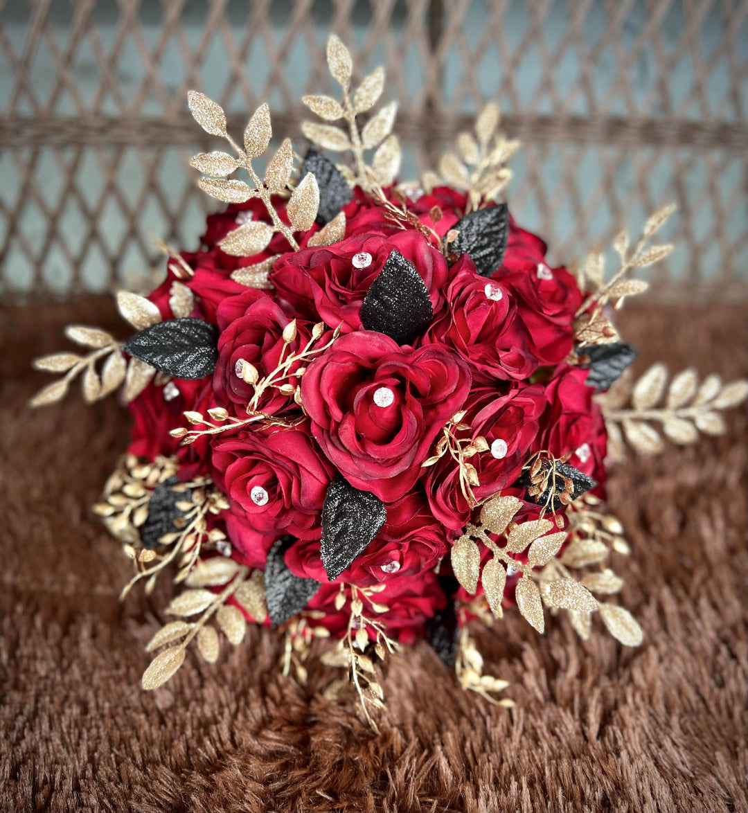 Courtney Burgundy Black Gold Bundle – J \u0026 S Floral, image size:1080x1174