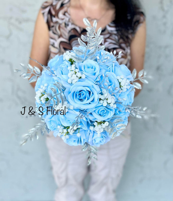 Lyna Baby Blue Silver Bundle – J & S Floral