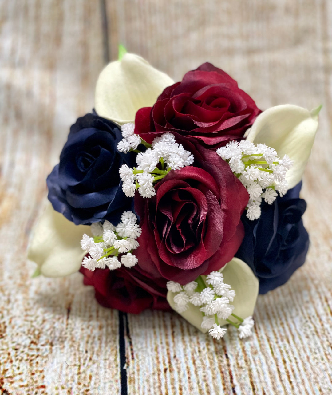 Shamanda Navy Burgundy Cream Bundle – J & S Floral