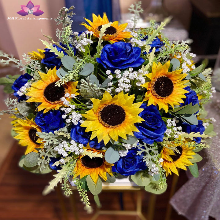 Isabel Boho Sunflower Royal Blue Bundle – J & S Floral